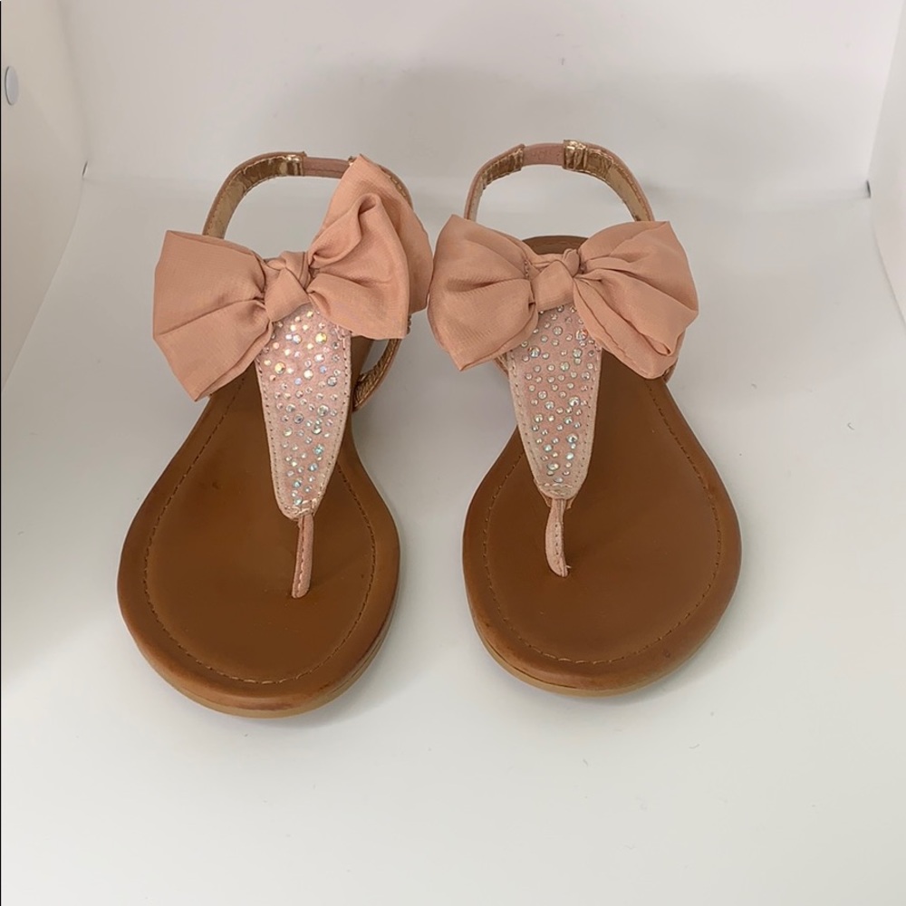 Material Girl Swan Open Toe Blush Sling Back